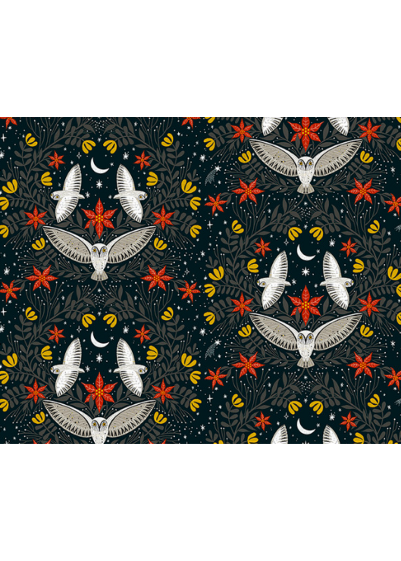 FreeSpirit Fabrics Silent Night Night Dreams -Midnight   1 unit = 10cm = 4 inches