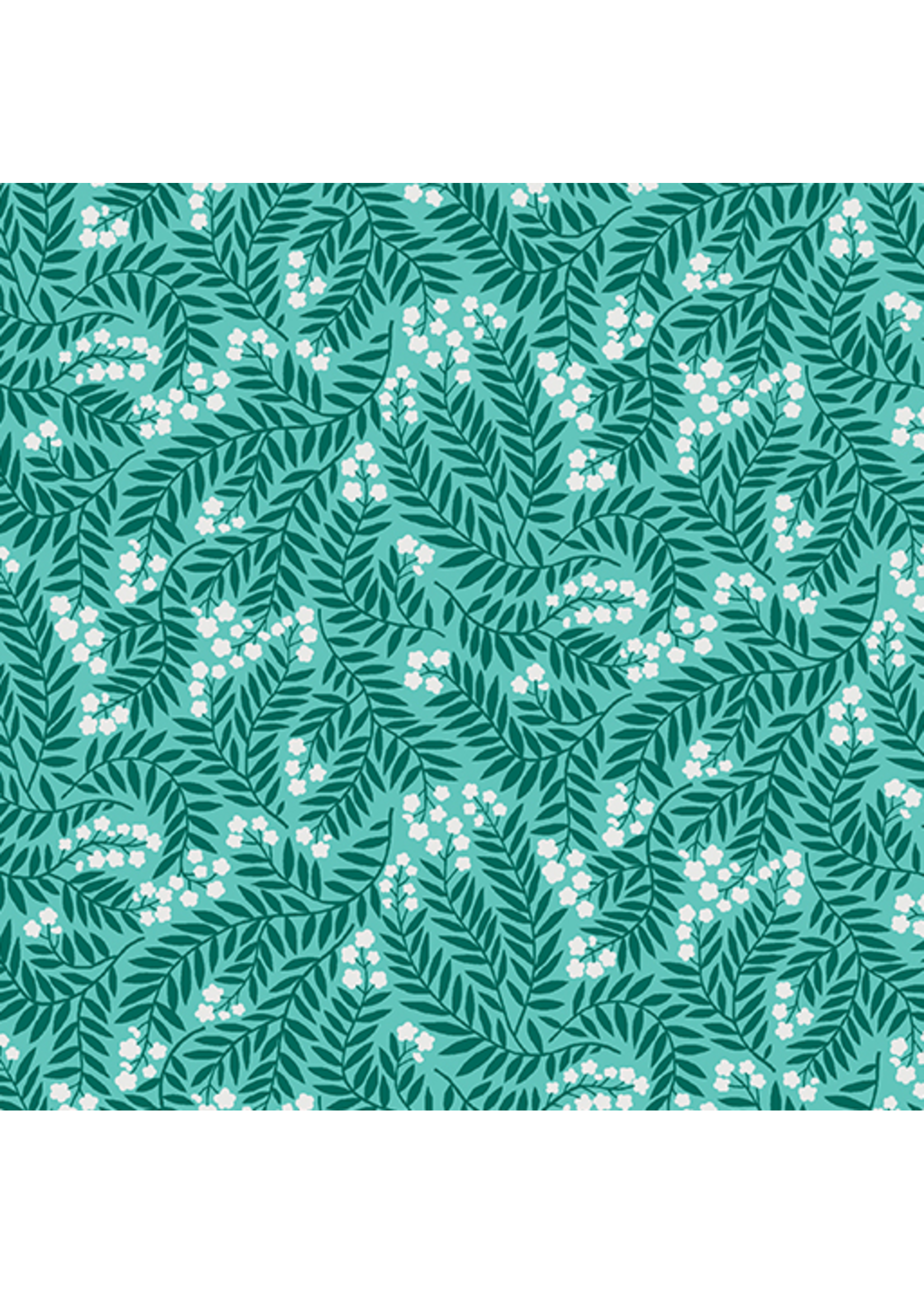 Benartex Blooming Color Harmony By Contempo Studio- Turquoise  1 unit = 10 cm = 4 inches