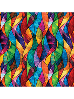 Benartex Illuminations By Peggy Collins Stained Glass    1 unit = 10 cm = 4 inches