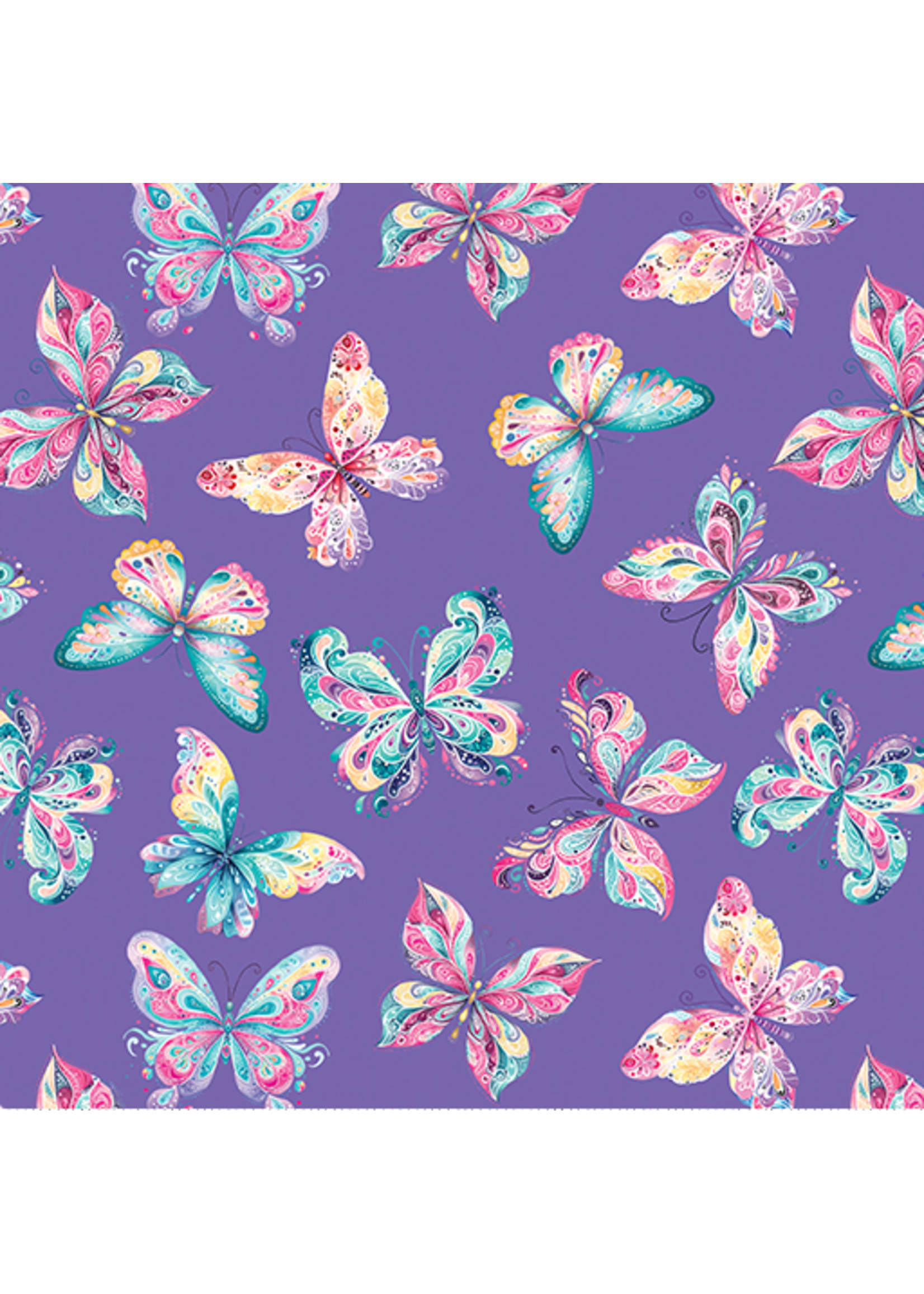 Benartex Faith and Grace By Kanvas Studio  Periwinkle