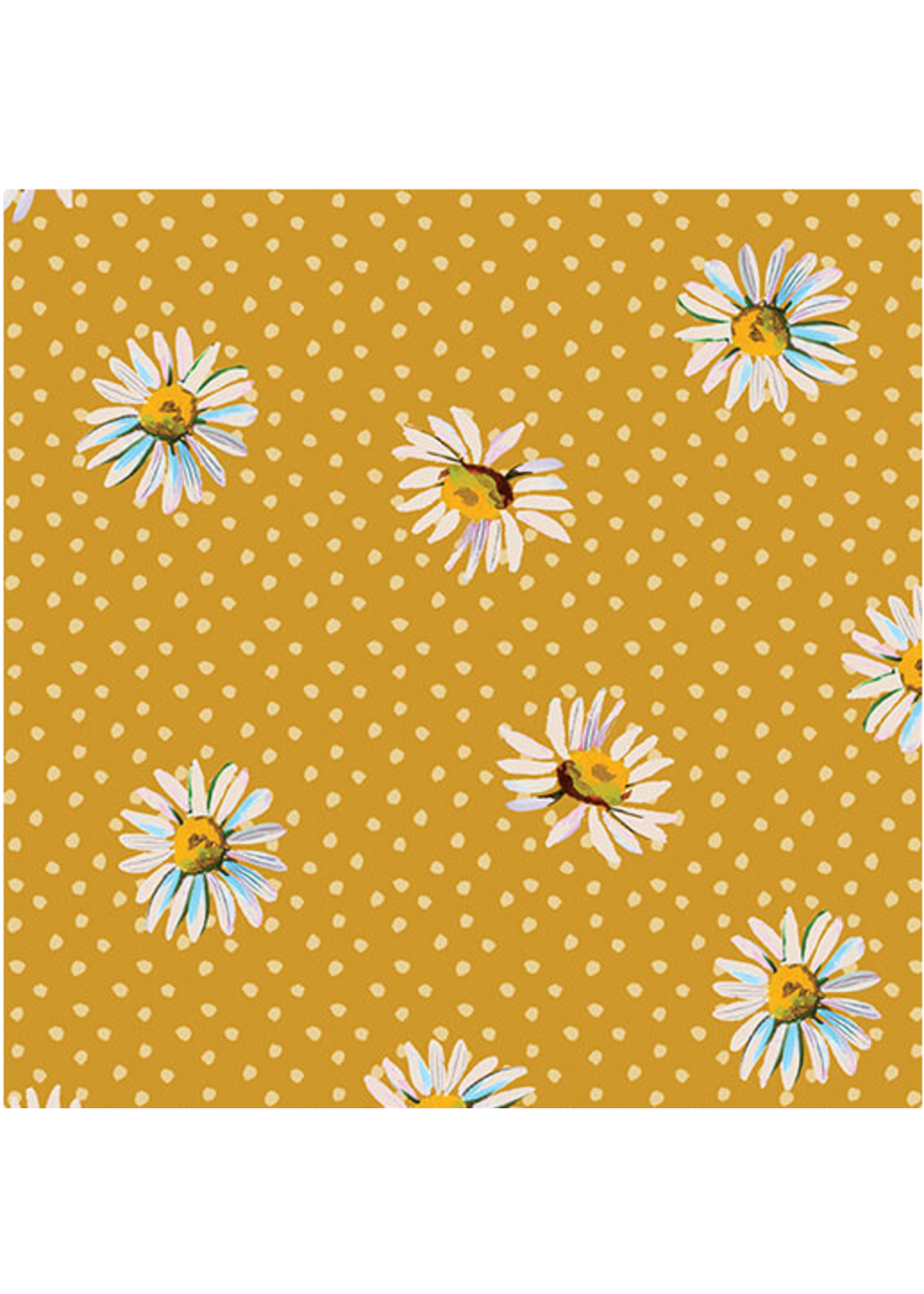 Benartex Love and Stitches By Katie Daisy Gold Digitally Printed   1 unit = 10 cm = 4 inches