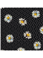 Benartex Love and Stitches By Katie Daisy Licorice Digitally Printed  1 unit = 10 cm = 4 inches