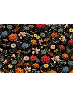 Timeless Treasures Into The Woods Pollinator Floral Multi  1 unit = 10 cm = 4 inches