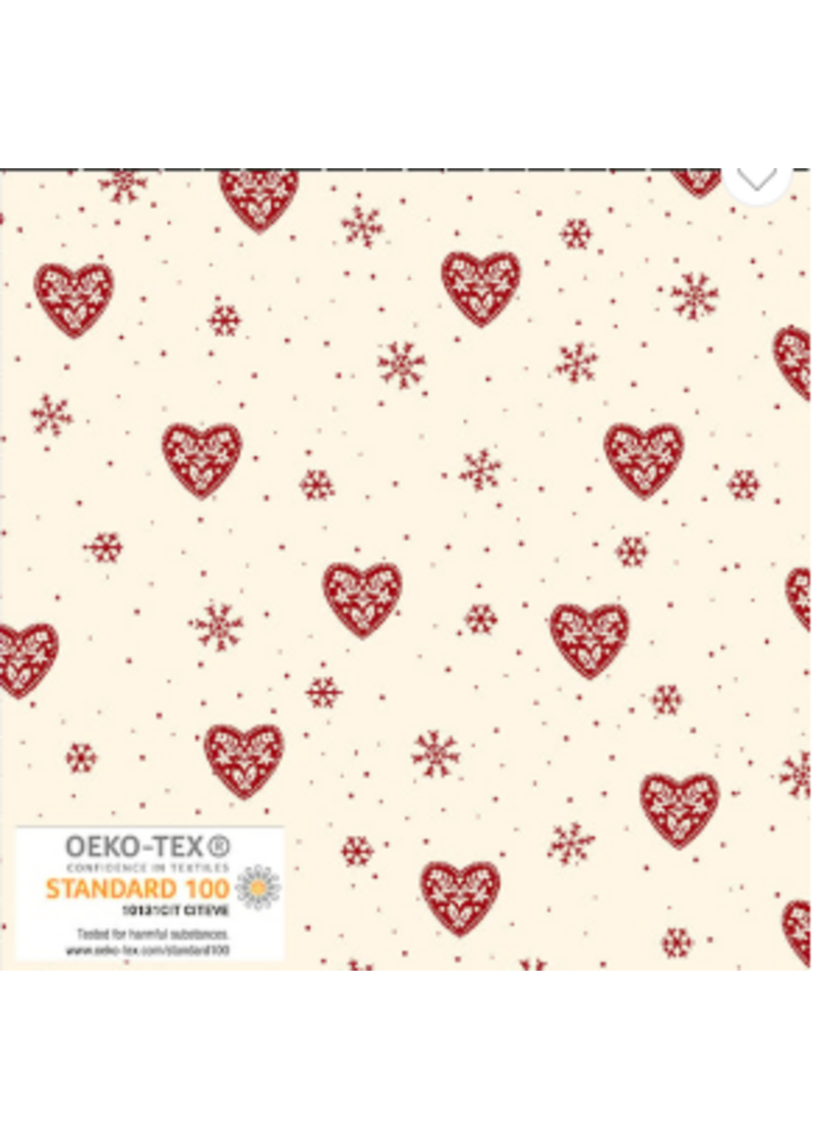 Blank Quilting Scandinavian Christmas Cream   1 unit = 10 cm = 4 inches
