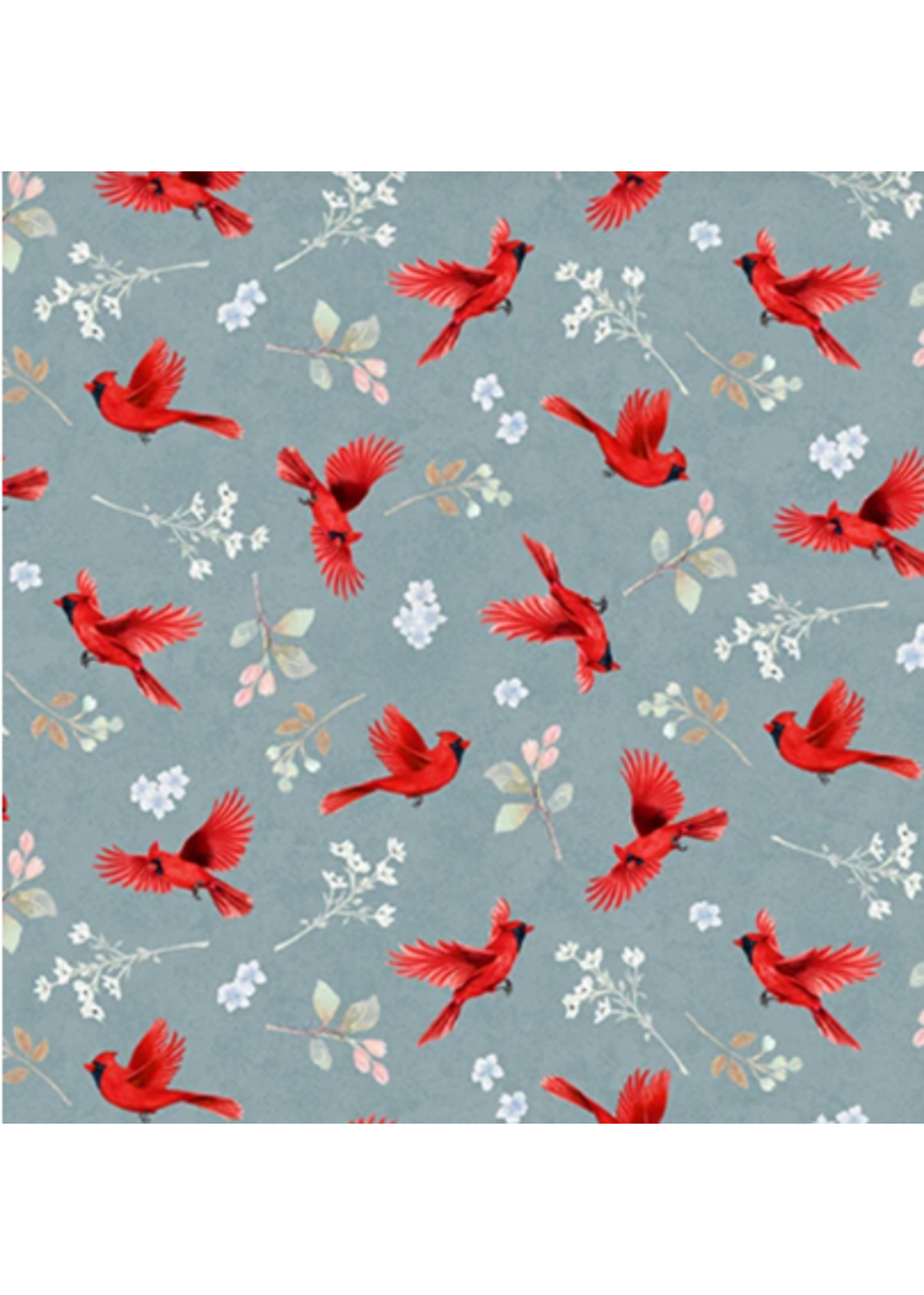 Studio E Fabrics Unexpected Red Digital Print Slate/Red Cardinal  1 unit = 10 cm = 4 inches