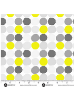 Andover Fabrics Prismatic Wonky Dots Dayglow  1 unit = 10 cm = 4 inches