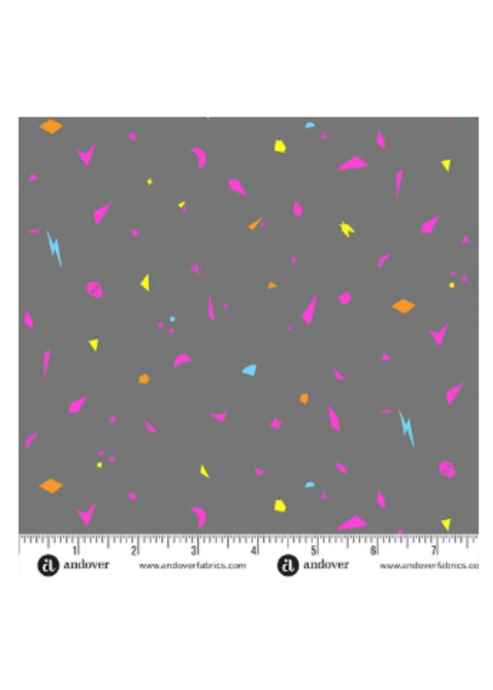 Andover Fabrics Prismatic  Neon Grey  1 unit = 10 cm = 4 inches
