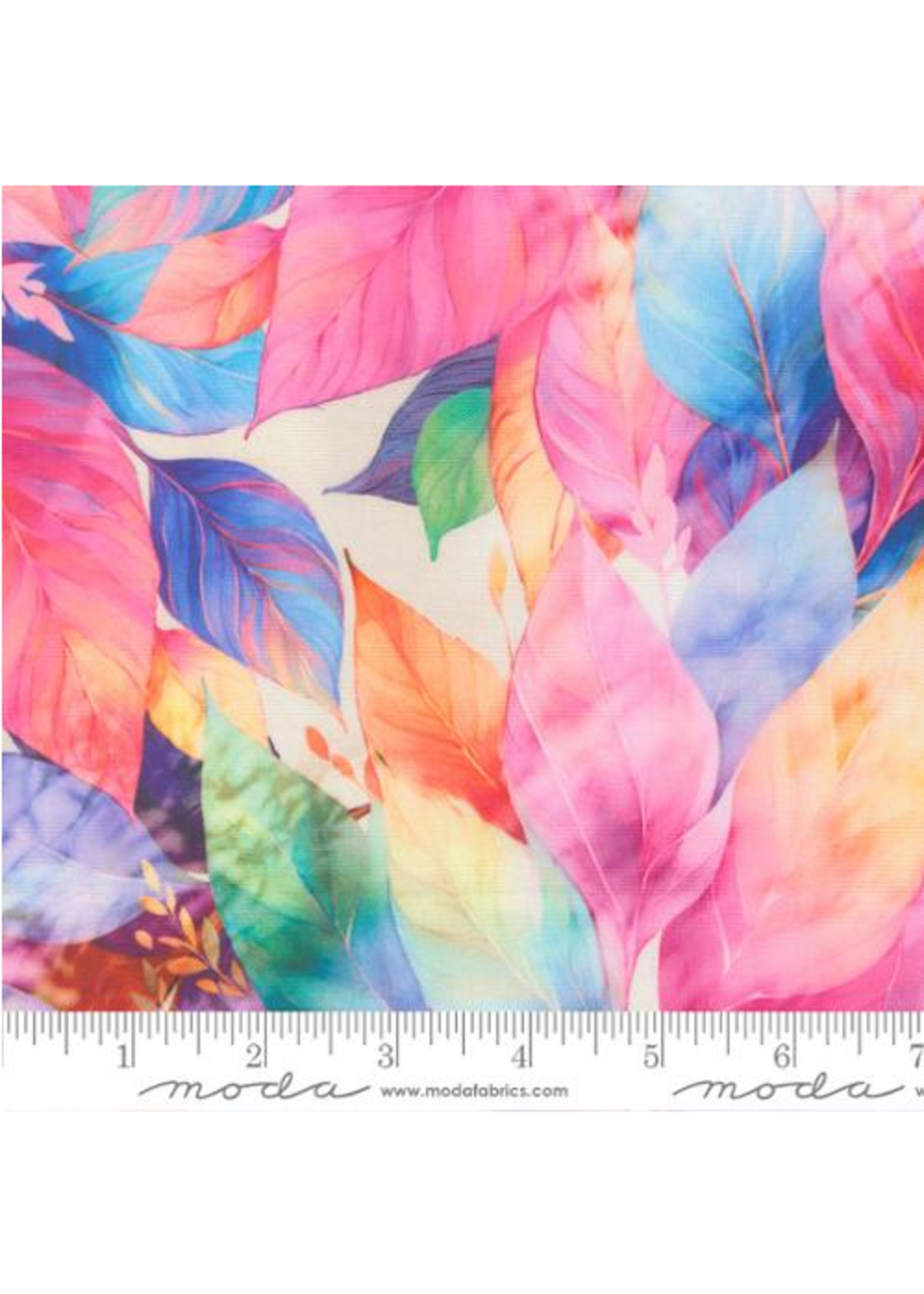 Moda Gradients Gallery Rainbow Leaves  1 unit = 10 cm = 4 inches