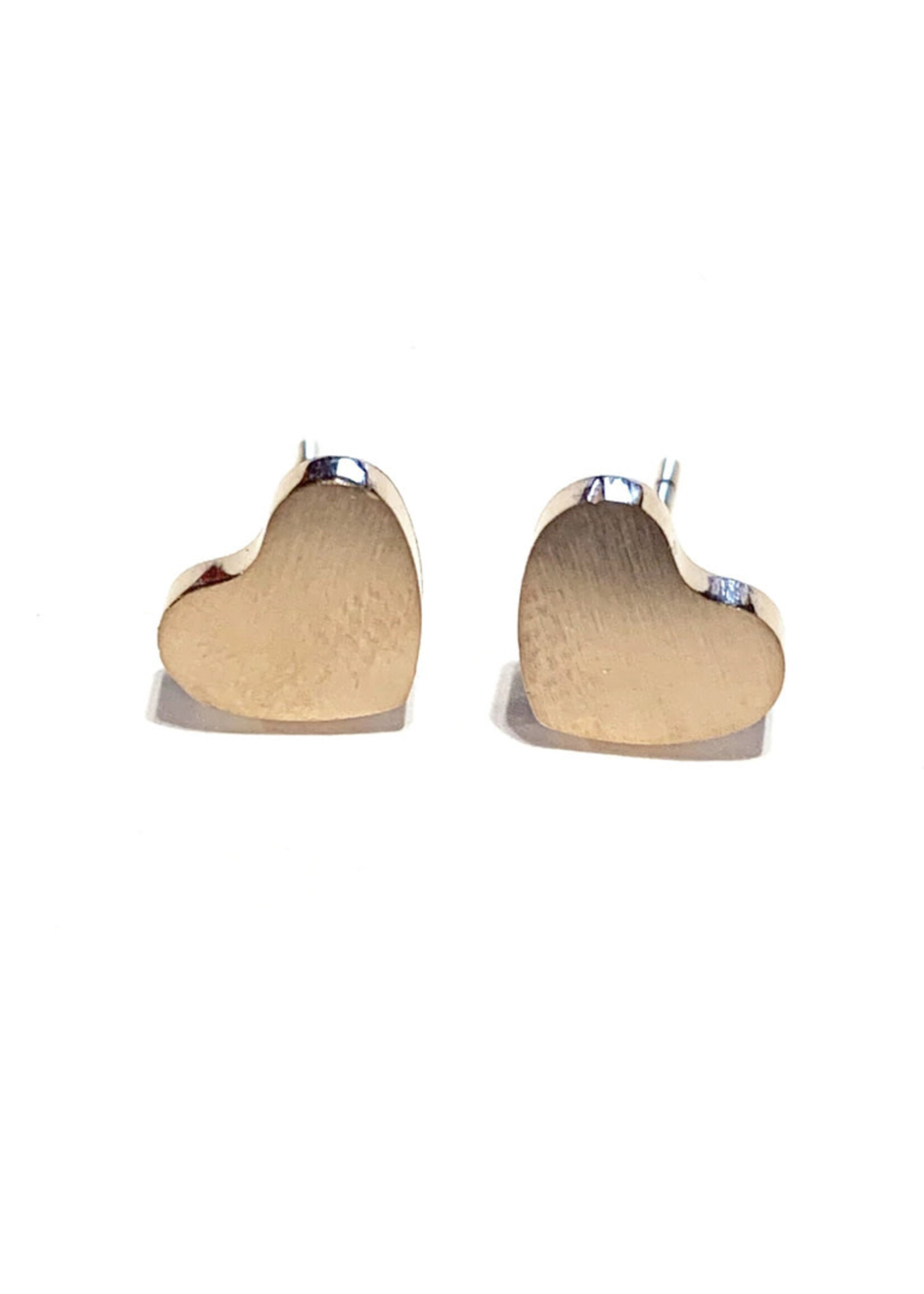 Royce and Oak Small Gold Heart Earrings