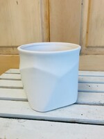 4.7'' White Matte Pot