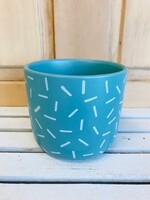 5'' Teal Sprinkle Pot
