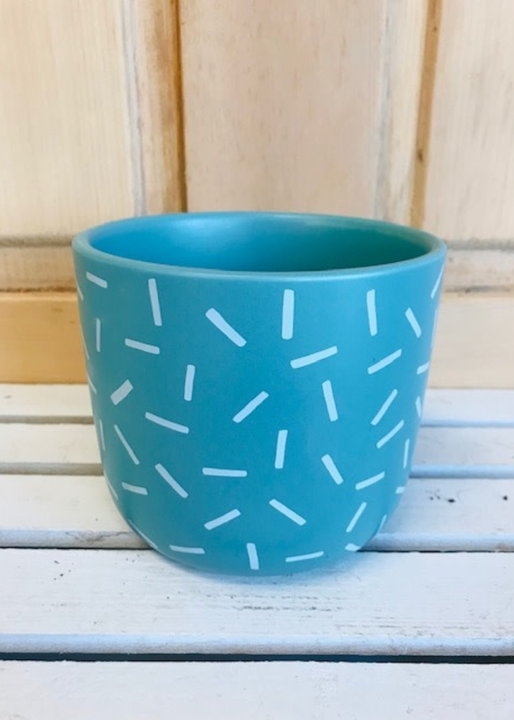 5'' Teal Sprinkle Pot