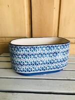 8''x4'' Mediterranean Blue Pot