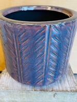4.9" Reactive Blue Glaze Pot