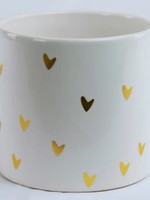 4'' Gold Heart Ceramic Dish