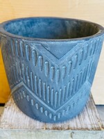 5.1'' Grey Cement Pot