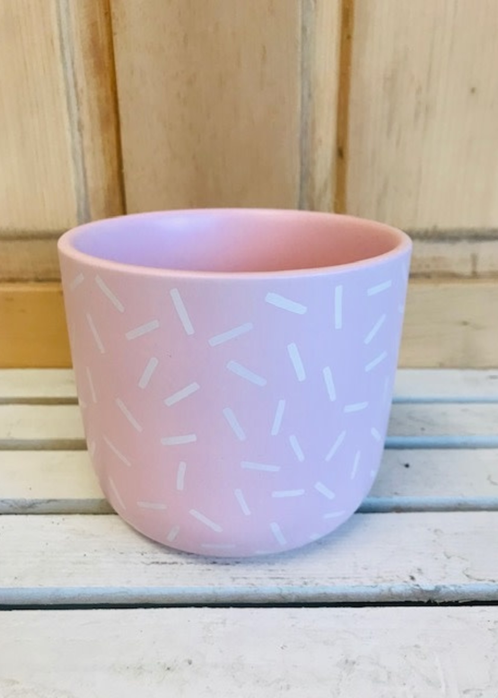 5'' Pink Sprinkle Pot