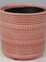 4" Pink Patterned Pot