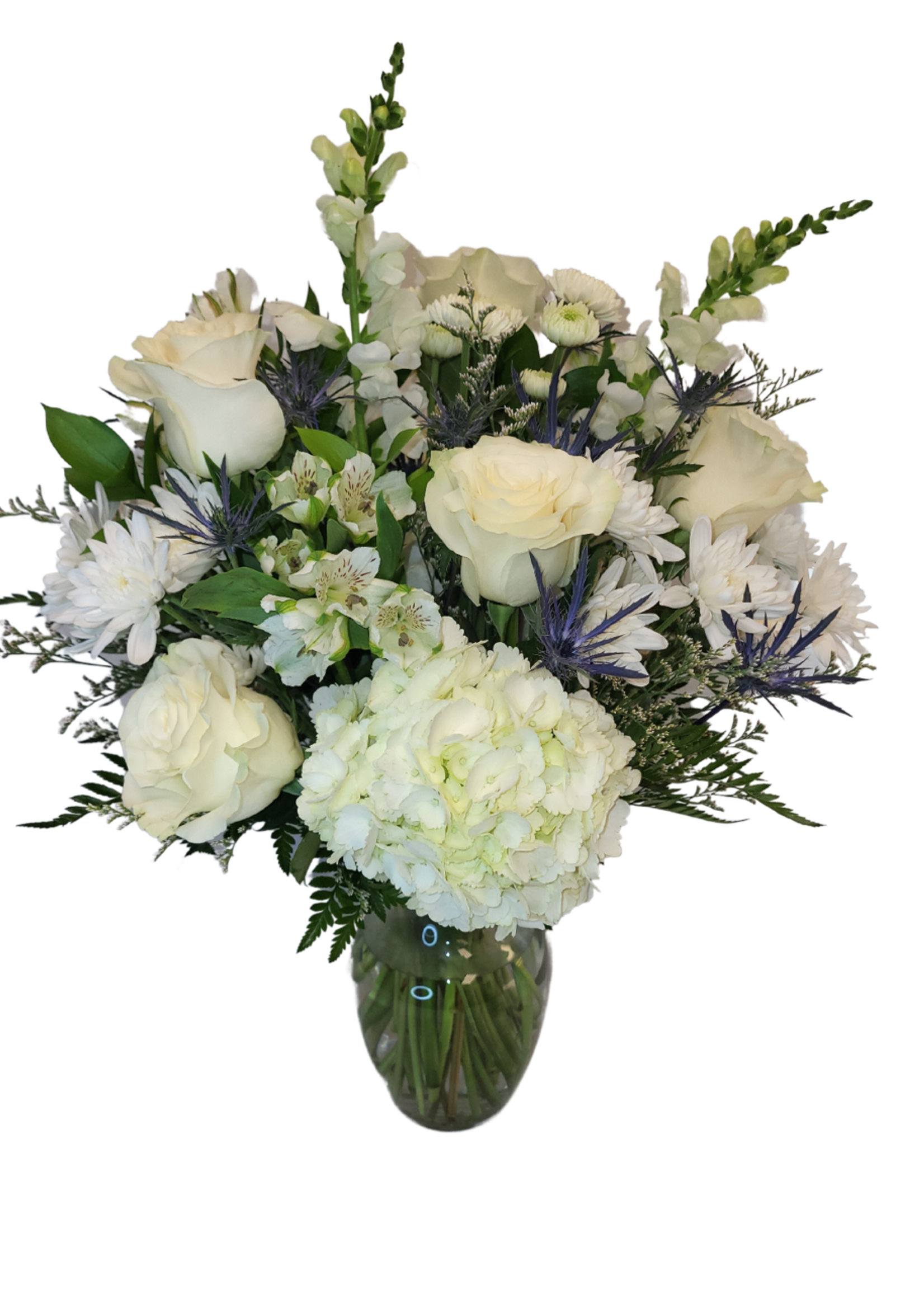 Classic White Vase Arrangement
