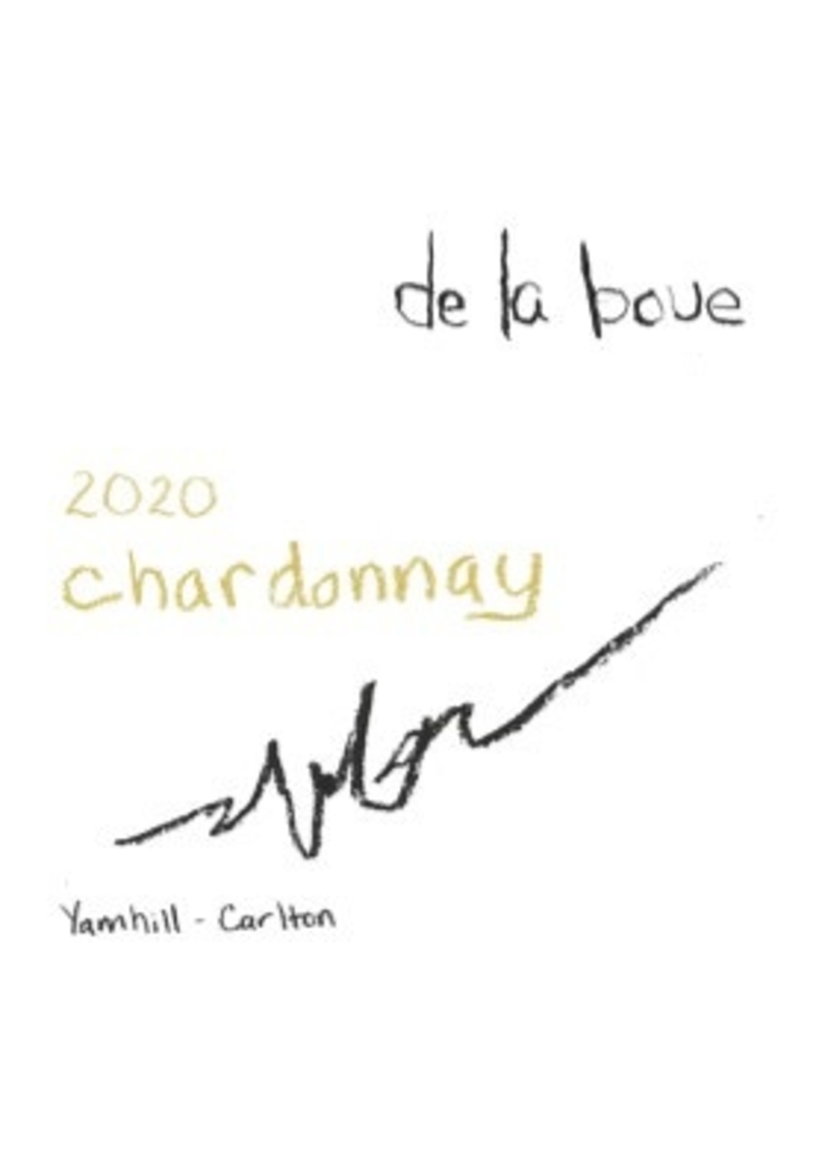 de la boue de la boue Chardonnay Gregory Ranch Vineyard Yamhill Carlton 2020