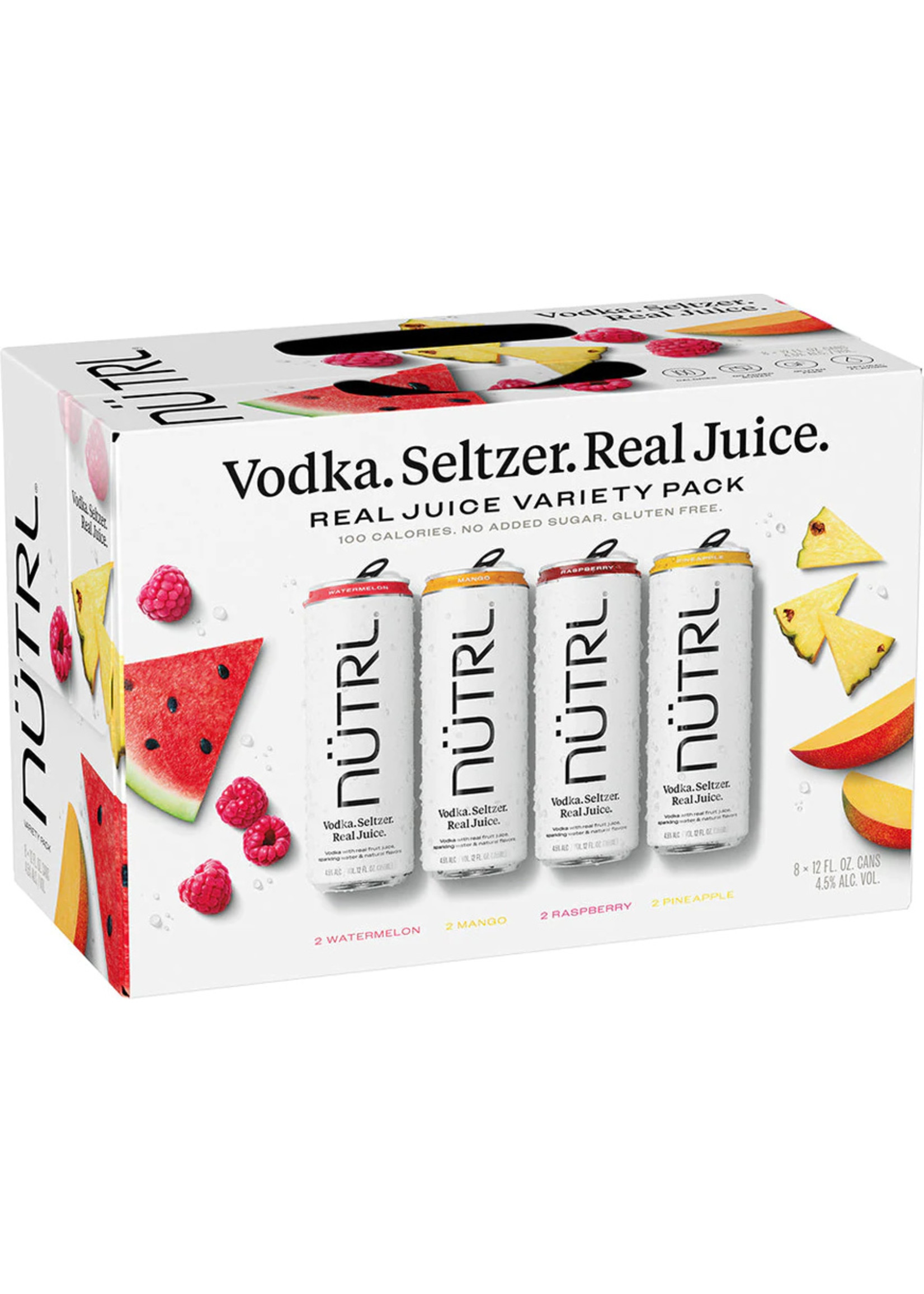 Nutrl Nutrl Vodka Seltzer Variety Fuit Pack 8pk
