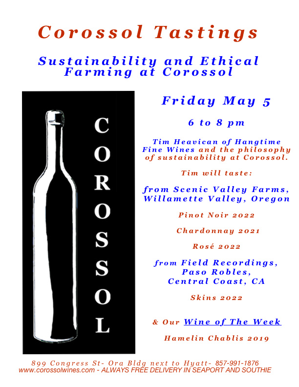 Tasting Friday May 5