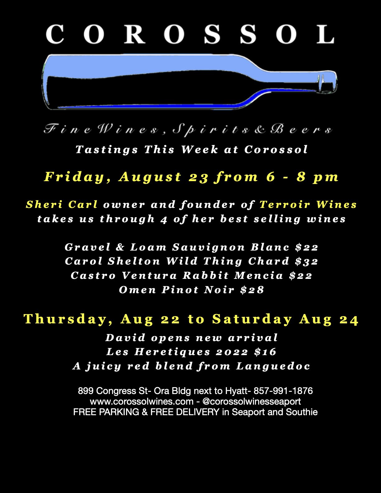 Aug 23 - Sheri Carl from Terroir Wines