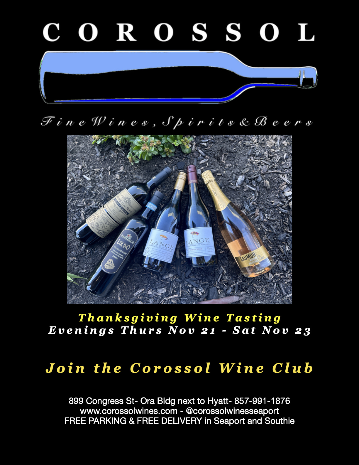 Nov 21 - 23: Thanksgiving Wines