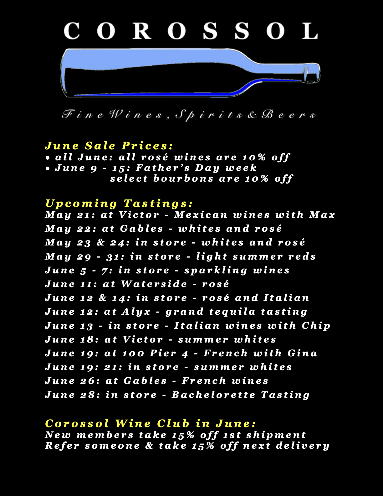 May & June Update