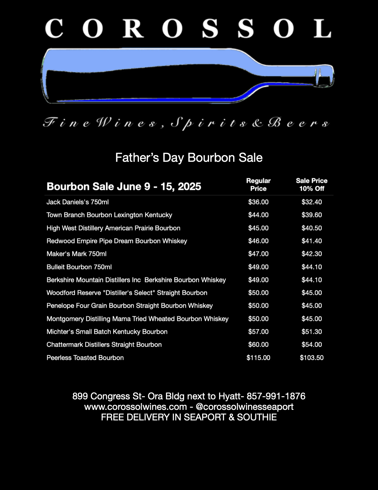 Father's Day Bourbon Sale