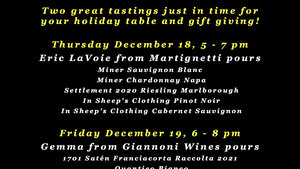 Christmas Tastings