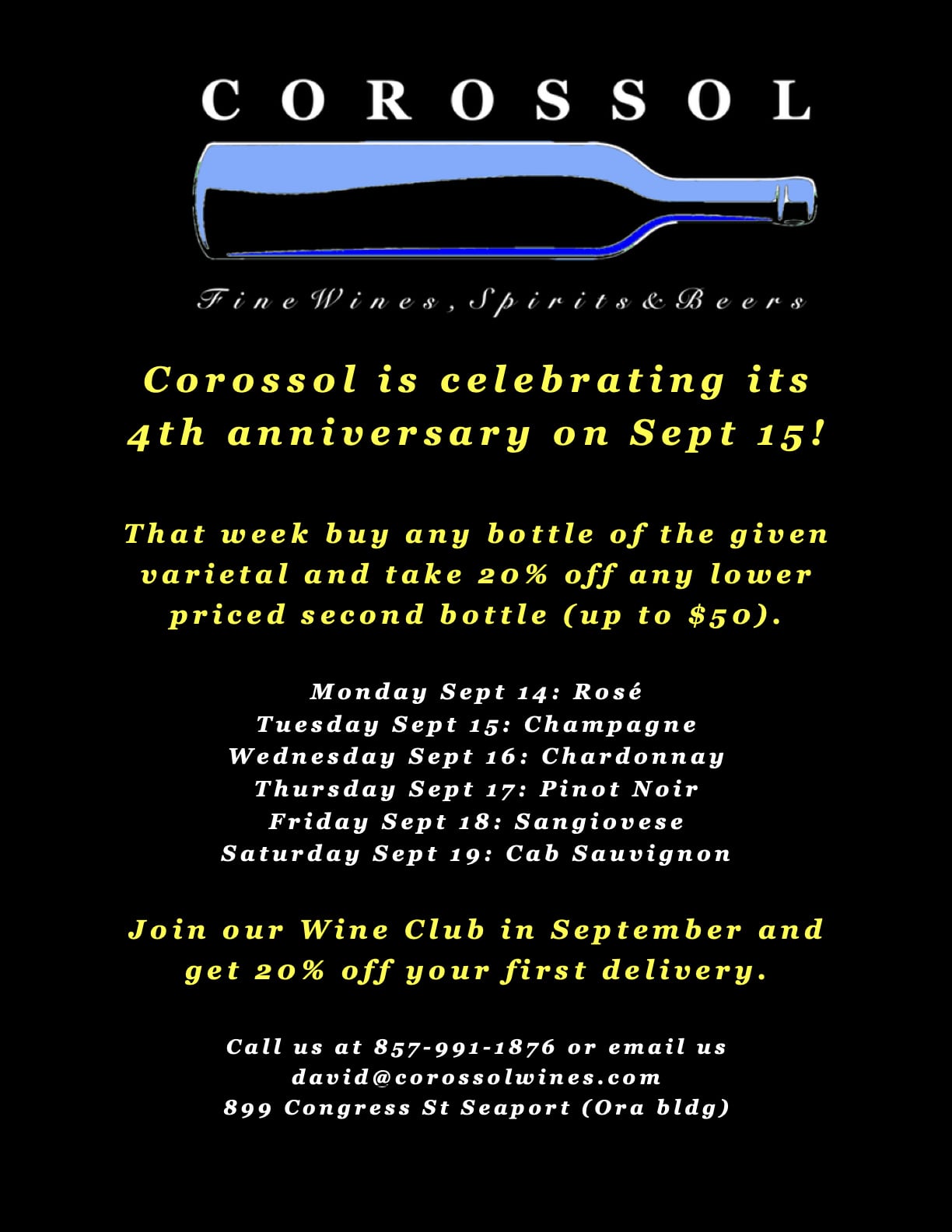 Corrosol 4th Anniversary