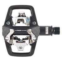 LOOK X-TRACK EN-RAGE Pedals - Dual Sided Clipless with Platform Chromoly 9/16 Black