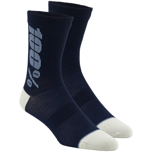 100 Percent 100% Rythym Merino MTB Socks - 6 inch Navy/Slate Small/Medium 100 Percent 100% Rythym Merino MTB Socks - 6 inch Navy/Slate Small/Medium