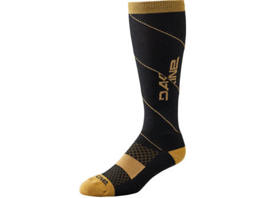 DAKINE BERM TALL SOCK BLACK / TAN S/M