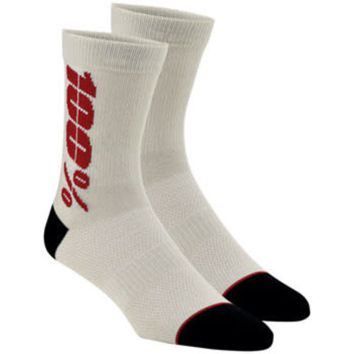 100 Percent 100% Rythym Merino MTB Socks - 6 inch Silver/Cherry Large/X-Large 100 Percent 100% Rythym Merino MTB Socks - 6 inch Silver/Cherry Large/X-Large