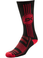 DAKINE Single Track Crew Sock Black Red-M/L
