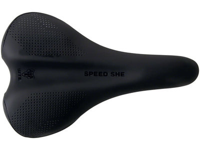 WTB WTB Speed She Saddle - Steel, Black, Women's, 150 mm, Wide