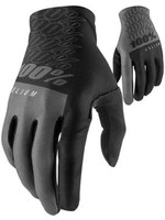 100% 100% Celium Gloves - Black/Gray Full Finger Men's Large