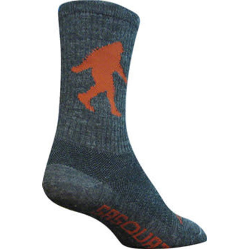 SockGuy Wool Sasquatch Socks - 6 inch Gray S/M