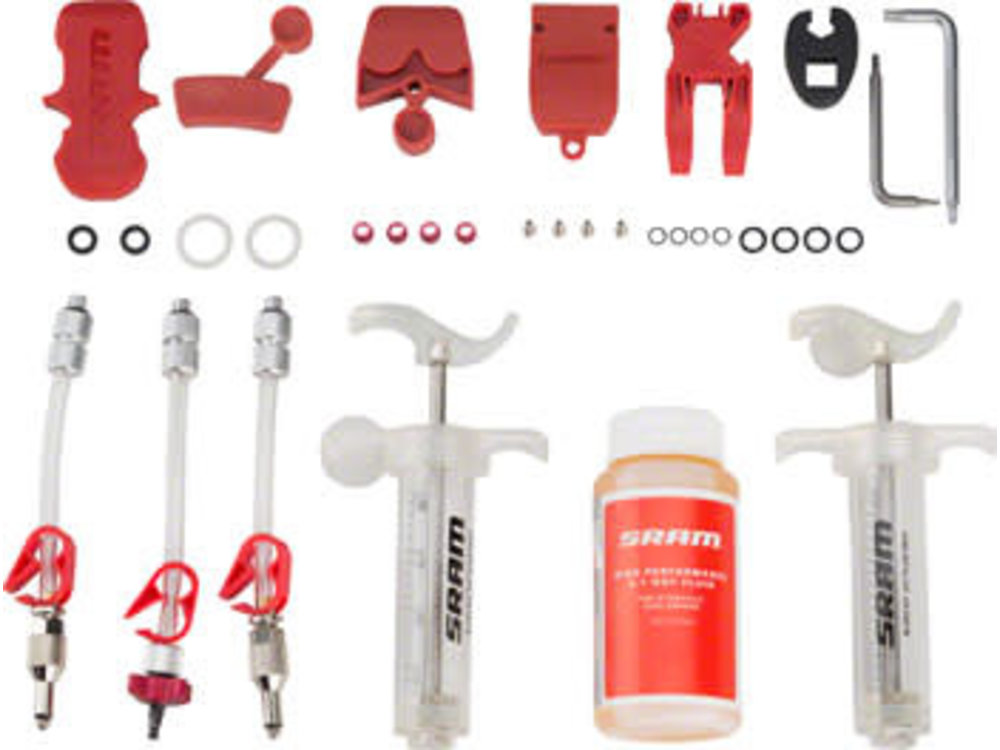 Sram SRAM Pro Disc Brake Bleed Kit - For SRAM X0, XX, Guide, Level, Code, HydroR, and G2, with DOT Fluid