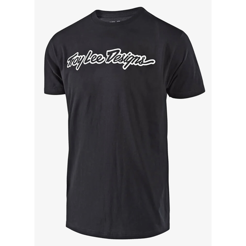 Troy Lee SIGNATURE TEE; BLACK LG