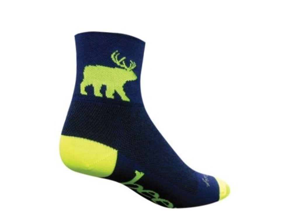 SockGuy Classic Beer Socks - 3 inch Blue L/XL