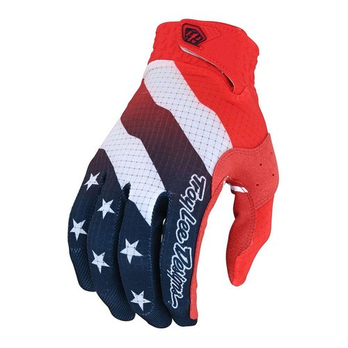 Troy Lee AIR GLOVE; STRIPES & STARS RED MD