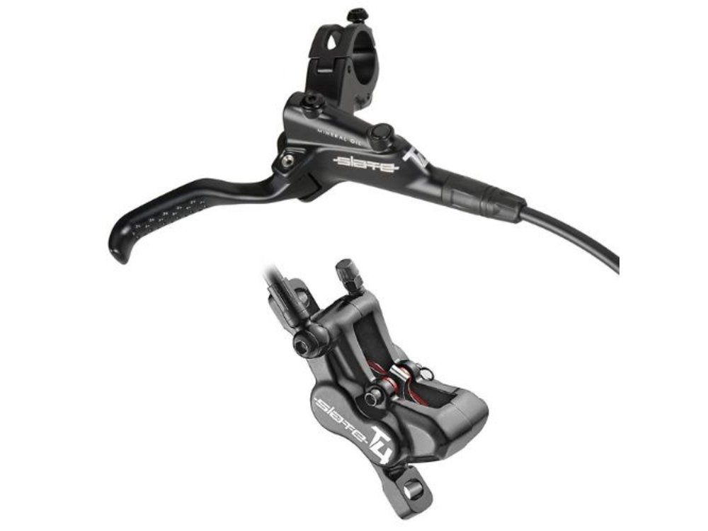 TRP TRP, Slate T4, MTB Hydraulic Disc Brake, Left, Post mount, Disc: Not included, 306g, Black