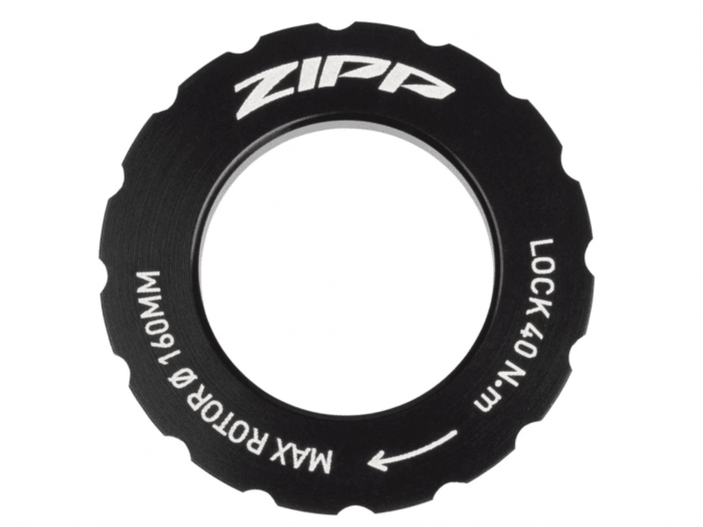 ZIPP ZIPP HUB CENTERLOCK ROTOR DISC LOCKRING BLACK ZIPP LOGO (Sold Individually)