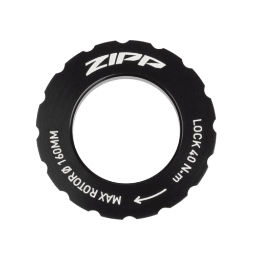 ZIPP ZIPP HUB CENTERLOCK ROTOR DISC LOCKRING BLACK ZIPP LOGO (Sold Individually)
