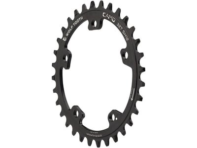 Wolf Tooth Wolf Tooth CAMO Aluminum Chainring - 30t Wolf Tooth CAMO Mount Requires 12-Speed Hyperglide+ Chain Black