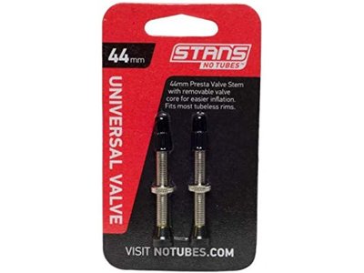 Stan's No Tubes Stan's Tubeless Universal Valve Stems - Brass, 44mm, Pair