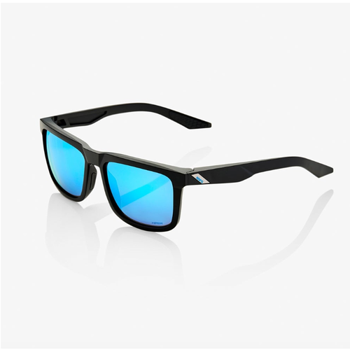 100 Percent BLAKE - Matte Black - HiPER Blue Multilayer Mirror Lens